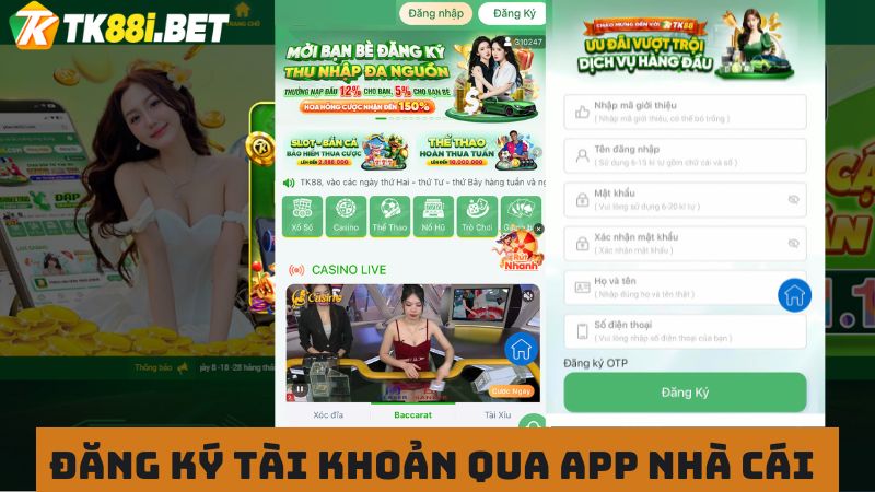 Tạo tài khoản chơi game với app TK88 đơn giản 